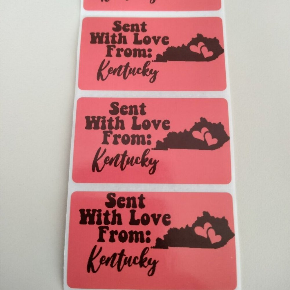 💙100 Kentucky- Shipping Labels Thermal Packaging Stickers 2.25"x1.25"💙